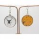 BOUCLES D'OREILLES CABOCHON ARAIGNÉES THÈME HALLOWEEN, MAGIE, SORCIER