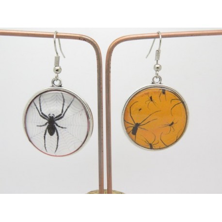 Boucles d’oreilles clip ou percée personnalisables F de Bm créations