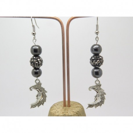 Boucles d’oreilles clip ou percée personnalisables F de Bm créations