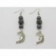Boucles d’oreilles clip ou percée personnalisables F de Bm créations