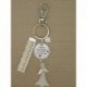 Porte clés personnalisable F de Bm créations