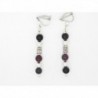 BOUCLES D'OREILLES  CLIP  OU OREILLE PERCÉES EN AGATE ET METAL ARGENTE IDÉE CADEAU