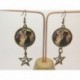 Boucles d’oreilles clip ou percée personnalisables F de Bm créations