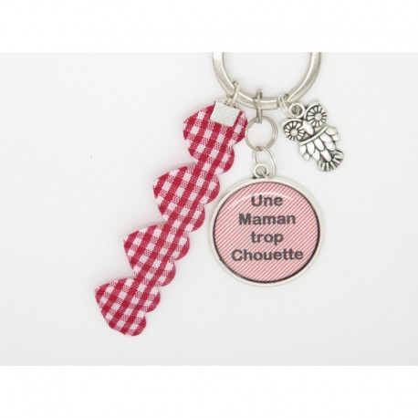 Porte clés personnalisable F de Bm créations mamie trop chouette