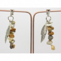 Boucles d’oreilles clip ou percée personnalisables F de Bm créations