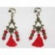 Boucles d’oreilles clip ou percée personnalisables F de Bm créations