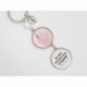 Porte clés personnalisable F de Bm créations faire part de naissance original