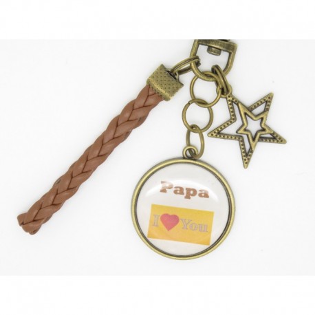 Porte clés personnalisable F de Bm créations papa