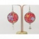 Boucles d’oreilles clip ou percée personnalisables F de Bm créations