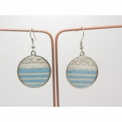 Boucles d’oreilles clip ou percée personnalisables F de Bm créations