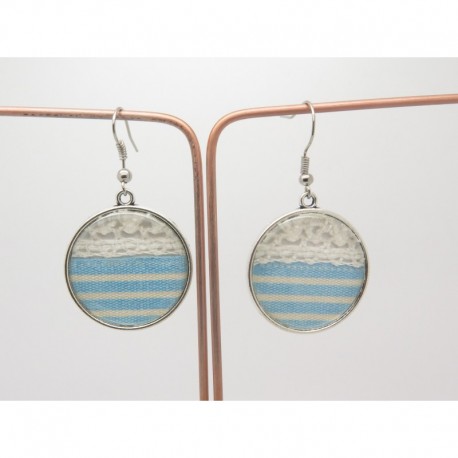 Boucles d’oreilles clip ou percée personnalisables F de Bm créations