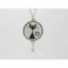 COLLIER CABOCHON THÈME CHAT