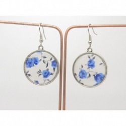 Boucles d’oreilles clip ou percée personnalisables F de Bm créations