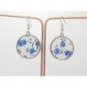 BOUCLES D'OREILLES FLORAL AVEC TISSU LIBERTY OPTION CLIP OU OREILLE PERCÉES