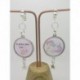 Boucles d’oreilles clip ou percée personnalisables F de Bm créations