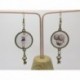 Boucles d’oreilles clip ou percée personnalisables F de Bm créations