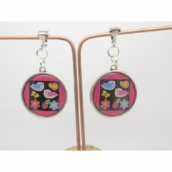 Boucles d’oreilles clip ou percée personnalisables F de Bm créations