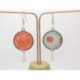 Boucles d’oreilles clip ou percée personnalisables F de Bm créations