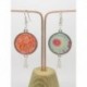 Boucles d’oreilles clip ou percée personnalisables F de Bm créations
