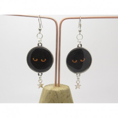 Boucles d’oreilles clip ou percée personnalisables F de Bm créations