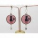 Boucles d’oreilles clip ou percée personnalisables F de Bm créations