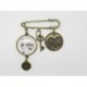 Broche personnalisable F de Bm créations steampunk