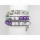 Bracelet femme personnalisable F de Bm créations