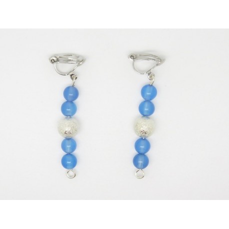 Boucles d’oreilles clip ou percée personnalisables F de Bm créations
