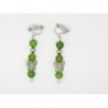 BOUCLES D'OREILLES EN AGATE ET METAL ARGENTE