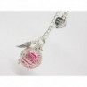 BOLA DE GROSSESSE CAGE ARGENTE AVEC AILE D'ANGE ET C'UR MARQUE MADE WITH LOVE CADEAU FUTURE MAMAN