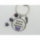 PORTE CLE FEMME PERSONNALISABLE POUR UNE MARRAINE LORS D'UNE NAISSANCE