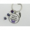 PORTE CLE FEMME PERSONNALISABLE POUR UNE MARRAINE LORS D'UNE NAISSANCE