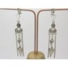 BOUCLES D'OREILLES PENDANTE EN  METAL ARGENTE