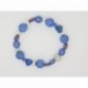 BRACELET PERLE DE VERRE  BLEU