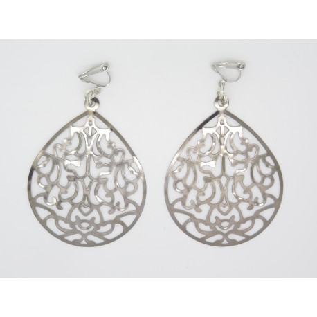 BOUCLES D'OREILLE CLIP OU OREILLES PERCÉES ESTAMPE, IDÉE CADEAU AMIE, FILLE, MAMAN...