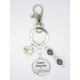 PORTE CLÉS PERSONNALISABLE OU BIJOUX DE SAC CADEAU POUR PIANISTE f de bm creations