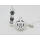 BOLA DE GROSSESSE EN ARGENT PLAQUE TORTUE  BOULE MUSICALE F DE BM  CREATIONS