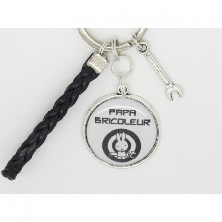 Porte clés personnalisable F de Bm créations papa bricoleur