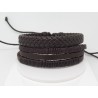 BRACELET MODULABLE UNISEXE  MANCHETTE  EN CUIR IDÉE CADEAU NOËL, ANNIVERSAIRE