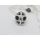 BOLA ARGENT PLAQUÉ ET STRASS EN CRISTAL  PERSONNALISABLE DESCENTE DE PERLES IDÉE DE CADEAU FUTURE MAMAN, DE GROSSESSE