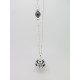 BOLA ARGENT PLAQUÉ ET STRASS EN CRISTAL  PERSONNALISABLE DESCENTE DE PERLES IDÉE DE CADEAU FUTURE MAMAN, DE GROSSESSE
