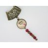 BIJOUX DE FOULARD PERSONNALISABLE , ATTACHE, BÉLIÈRE POUR FOULARD, POUR UNE MAMIE EN OR : FÊTE DES GRANDS-MÈRES,