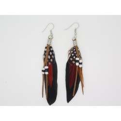 Boucles d’oreilles clip ou percée personnalisables F de Bm créations