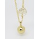 BOLA DE GROSSESSE LISSE  COULEUR OR Doré AVEC ARBRE DE VIE CADEAU FUTURE MAMAN, CADEAU DE GROSSESSE F de Bm creations