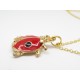 COLLIER PENDENTIF COCCINELLE PORTE BONHEUR créateur F de Bm créations