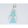 BRELOQUE, CHARM POUR BOLA DE GROSSESSE ANGE  BLEU PALE OU POUR METTRE SUR UN BRACELET, UN COLLIER UN PORTE CLES