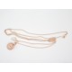 BOLA DE GROSSESSE LISSE  COULEUR OR ROSE avec petits pieds CADEAU FUTURE MAMAN GROSSESSE F de Bm creations