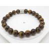BRACELET  EN ŒIL DU TIGRE  taille homme  F de Bm créations, bracelet en perle homme