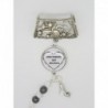 BIJOUX DE FOULARD PERSONNALISABLE , ATTACHE, BÉLIÈRE POUR FOULARD, POUR UNE MAMIE QUI DÉCHIRE : FÊTE DES GRANDS-MÈRES,