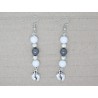 PAIRE DE BOUCLES D'OREILLE PERSONNALISABLE CLIP OU OREILLE PERCÉE assortie au bola de grossesse F de Bm créations